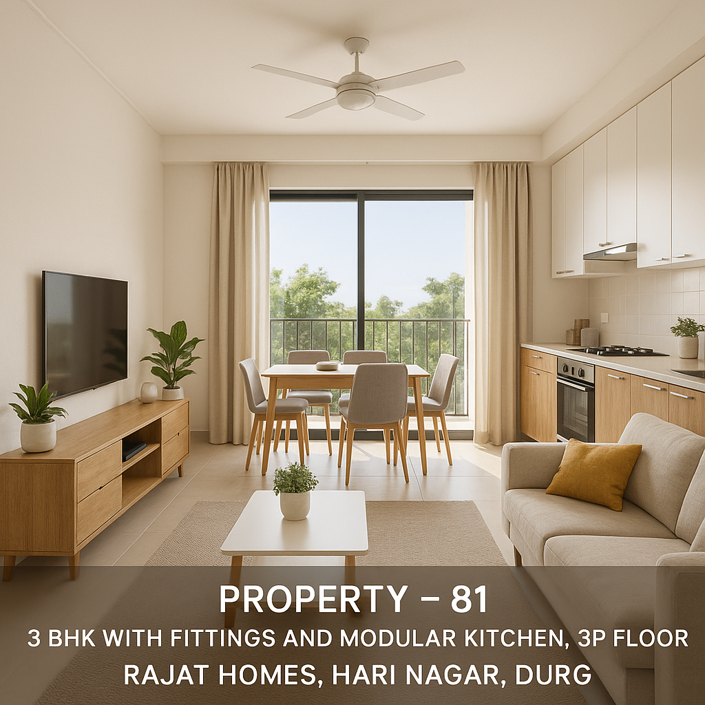 Photo of 3 BHK with fittings and modular Kitchen, 3rd floor
