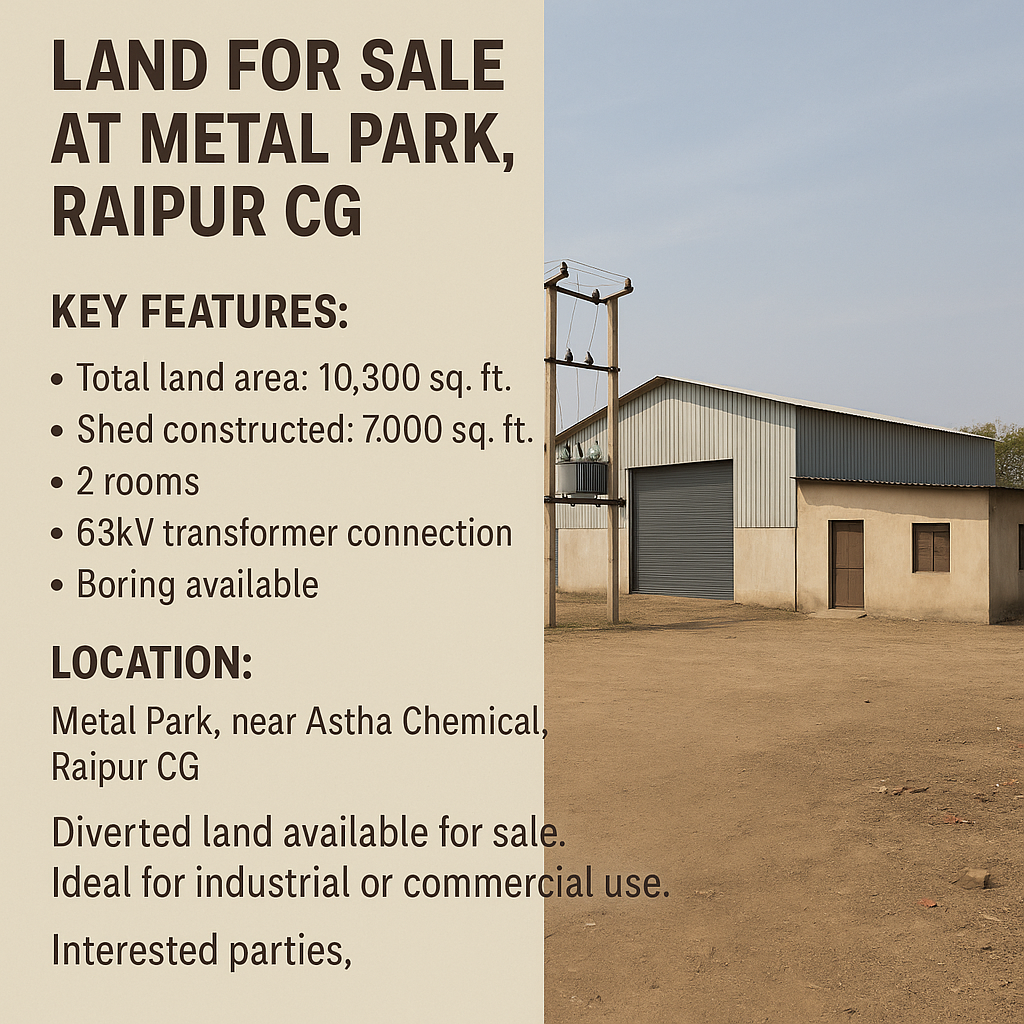 Photo of Land for Sale at Metal Park, Raipur CG